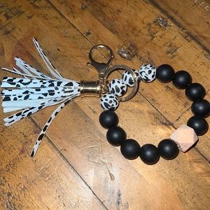 Silicone bead key wristlet / accessories / women / new never used